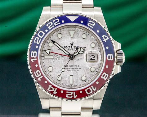 rolex gmt master 2 white dial|white gold rolex for sale.